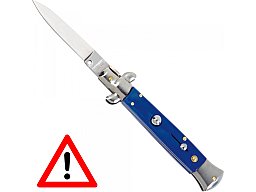 Springmesser STILETTO Schwarz / VERKAUF NUR AN BERECHTIGTE