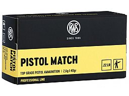 RWS .22 PISTOL MATCH 2,6g/40gr 500 Patronen