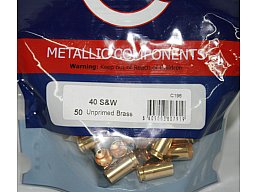50 Stück > NEUE PPU / PrviPartizan Kurzwaffenhülsen .40 S&W Boxerzündung / Unprimed Brass #C-196