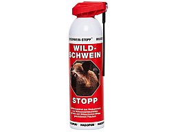 1x Hagopur WILDSCHWEINSTOPP "ROT" 500ml > neuer Sprühkopf! > intensiver Duft = wirksamer Schutz!
