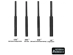 AR15 4 teiliges Rollstift Starter Set Roll Pin Punch Kit BüMa M16 Büchsenmacherwerkzeug
