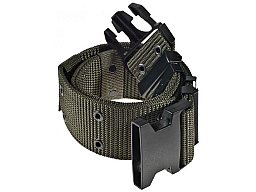 US Lochkoppel LC2 Oliv - bis 115cm verstellbar – Army Belt Steckverschluss