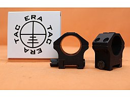 Era-Tac Montageringe 30mm (T5003-0013) mit Mutter, Alu schwarz, BH=13mm für Picatinnyprofil