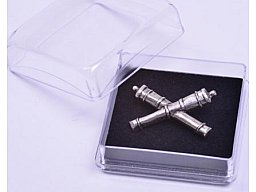 Anstecker Kanonenrohre - gekreuzt -