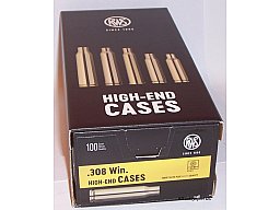 100 RWS Hülsen f. Kal. .308 Win. (7,62x51mm) - Boxerzündung - #2412372 - Neuware