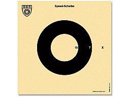 250 x BDS SPEED SCHEIBE Z10 Nr. 10 mattschwarz 340x340 34cm Mehrdistanz Flinte Training Fallscheibe