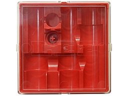 LEE #90791 3 DIE BOX RED | Aufbewahrungsbox für dreiteilige Matrizen (ohne Inhalt) z.B. Hornady RCBS
