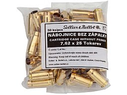 50 St. S&B Sellier&Bellot Wiederladehülsen S+B 7,62x25 Tokarev ! Boxerzündung | ohne Zündhütchen
