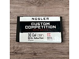 100 Geschosse Nosler 168 gr HPBT