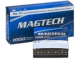 1.000 Stück | 1 x 1000er MAGTECH Zündhütchen Small Pistol Magnum 5 1/2 S.P.M. | NEU SOFORT LIEFERBAR