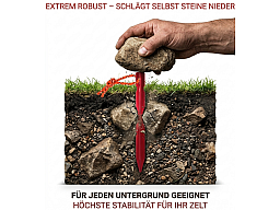 Profi-Aluminium Zeltheringe (8 Stk.) – Maximale Stabilität bei minimalem Gewicht