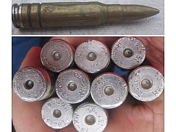 7,62x51 Ex-Patrone der Bundeswehr mit Bodenstempel !!! HK 64 1.Fertigung ??? versandkostenfrei