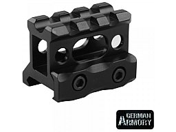 Erhöhungsblock Donner für Picatinnyrails 3-Slots 26mm Erhöhung Picatinny Weaver AR15 AR10 M16 MR223