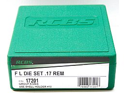 RCBS Langwaffenmatrizensatz Full Length Rifle 2-Die-Set Gr. A #17201 .17 Rem. 17 Remington 2-teilig