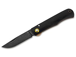 NEU BÖKER Plus Taschenmesser EDC 01BP0040 RUSTICUS ALL BLACK 8,4cm Klinge 440er Stahl Griff Ebenholz