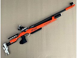 PRESSLUFTGEWEHR WALTHER LG500 COMPETITION "SONDERFARBE ORANGE"