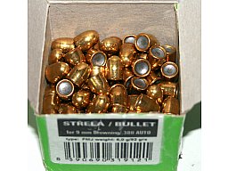 100 Stück S&B | Sellier&Bellot Geschosse V319122 | 9mm Browning Court/380 Dia .355 - 92grs/5,96g FMJ