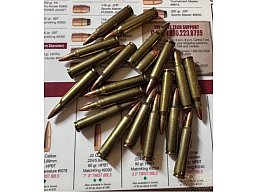 Konvolut Deko-Munition: 19x Kaliber .223 Rem & 1x Kaliber 9mm – Insgesamt 20 Stück