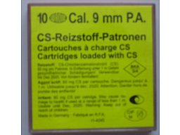 ** 10 Stk. CS-Reizstoff-Patronen - WADIE - 9 mm - P.A. **