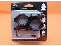 UTG Accushot Montageringe 30mm Low (RGWM-30L4) Alu schwarz matt für Picatinnyprofil BH=9mm