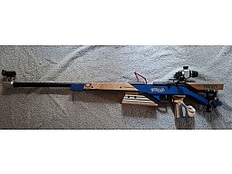 Walther KK300 aluthec in blau/beige Linksgewehr