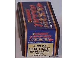 50St. BARNES 6,5mm(.264) - 120 - TTSX(Tippd Triple Shock X-Bullet) - #30242 - Versand ab 6,40€