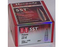 100St. HORNADY Geschosse 7mm(.284Dia.) - 154 - SST - #28302