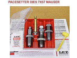 LEE 3-Die-Pacesetter Langwaffen Matrizensatz-SET Full-Length | 7x57 Mauser 7mm x 57 R 7x57R #90541