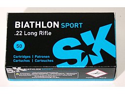 500 Schuss SK Biathlon Sport .22 l.r. lfb 2,59g 40gr optimiert für härteste, kälteste Bedingungen