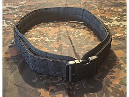Gun Belt, schwarz, Lasercut MOLLE
