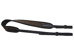Gewehrriemen UNIVERSAL NEOPRENE mit Gurtband| längeverstellbar: 90-120cm, 100% rutschfest BRAUN
