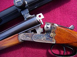 Suhler Buchsflinte 7x57R und 16/70 mit Doppelflintenwechsellauf 16/70