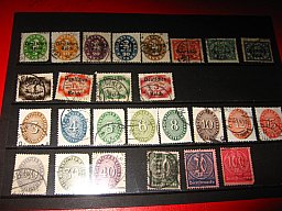26x Deutsches Reich Dienstmarken Gestempelt.