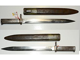 deutsches Bajonett 88/98 mit gefalzter Scheide