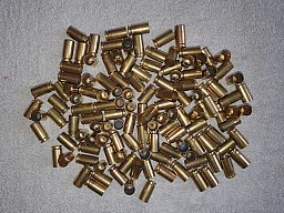 .40 S&W - 130 gereinigte Hülsen von Blazer
