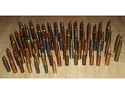 101 teiliger Dekopatronensatz Langwaffe von .22lfb bis .45-70 Government