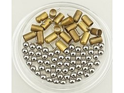 20 Stk. Knallkapseln + 60 Kugeln Berloque Xythos Pistole Munition 2 mm. Kartuschen Pinfire Gun Caps
