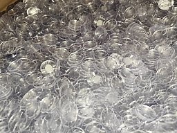 100 Stück Abdeckplättchen für Kaliber 12 mit Durchmesser 18,4mm, Over Powder Disc Card