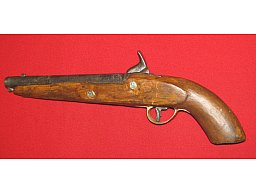 Perkussion Vorderlader Pistole, wohl England, in keinem guten Zustand