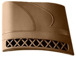Schaftverlängerung Schaftkappe Rückstoßdämpfer AUCH FÜR PARD NV007 NV007S SYTONG HT-66 Farbe Braun