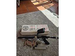 Rarität für Sammler: Vintage Paintball Markierer "Line Pi PI-1" (Thunder Pig) in OVP