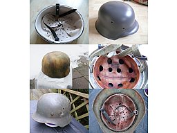 Stahlhelm M38 M35 M40 M42 aus neu mach alt