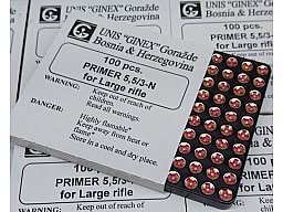 1000 x GINEX BOXER Zündhütchen Zünder Large Rifle 1.000 LR L.R. 5,5/3-N ä. RWS #5341 CCI 200 Fed 210