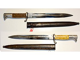 deutsches Ausgehbajonett mit Hirschhorngriffschalen