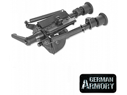 Variables klappbares Teleskop Zweibein Bi-Pod Bipod 16,5-23,5cm 6"-9" für Riemenösen horizontal