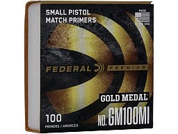 1.000 Zündhütchen FEDERAL Zünder S.P. Small Pistol #100 FED100 GM100M GOLD MATCH IPSC Revolver WEICH