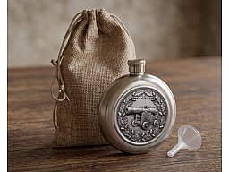 Edelstahl-Taschenflachmann „Historische Böllerkanone“ – Exklusives Design