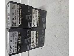 200 Schuss (4 Pakete) Sellier&Bellot 9,3x62 Teilmantel 18,5 gr.