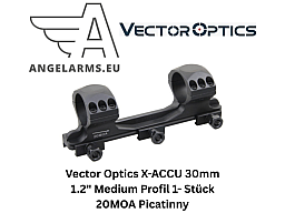 Vector Optics X-ACCU 30mm 1.2" Medium Profil 1- Stück 20MOA Picatinny