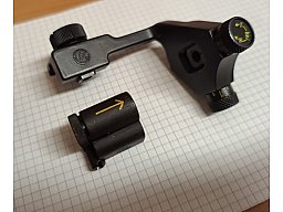 W&F Diopter für K31 Schweizer kleine Irisblende